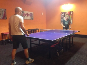 Ping Pong in Perth with Zoe and PK